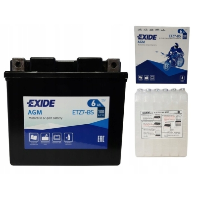 Akumulator Exide ETZ7-BS 12V 6Ah 100A